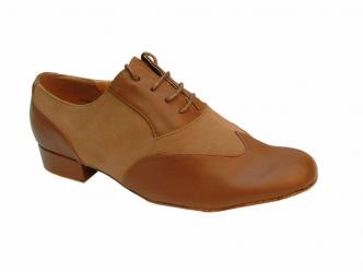 dansschoenen licht bruin leder nubuck  